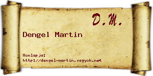 Dengel Martin névjegykártya
